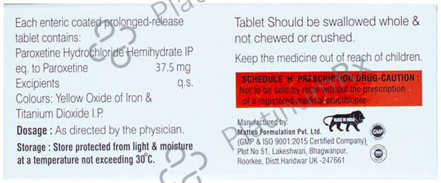 Aroximat CR 37.5mg Tablet 10s