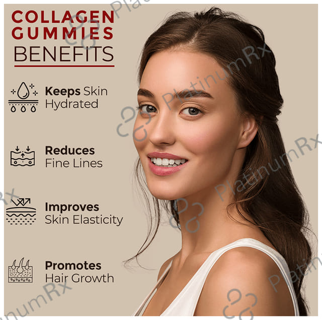 Simply Herbal Collagen Gummies with Biotin Strawberry