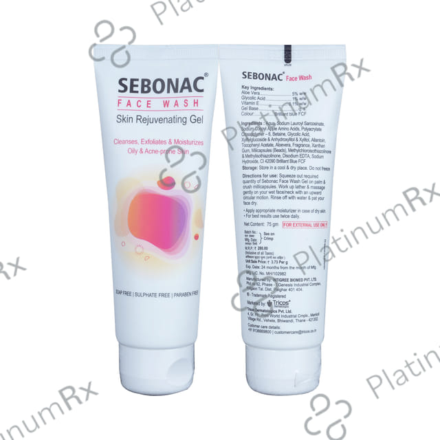 Sebonac Face Wash 75gm