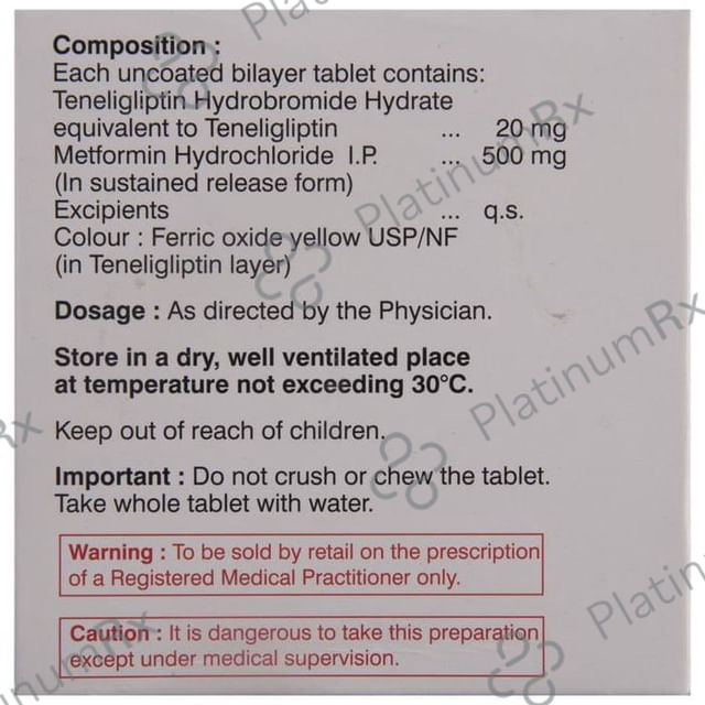 Glypten M 500/20mg Tablet SR 10s