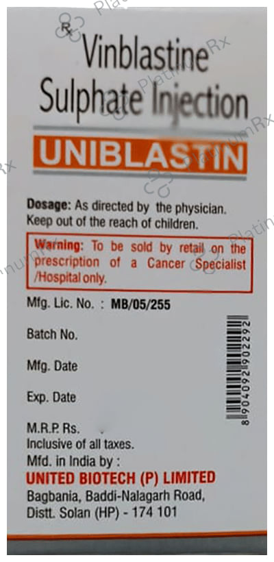 Uniblastin 10mg Injection