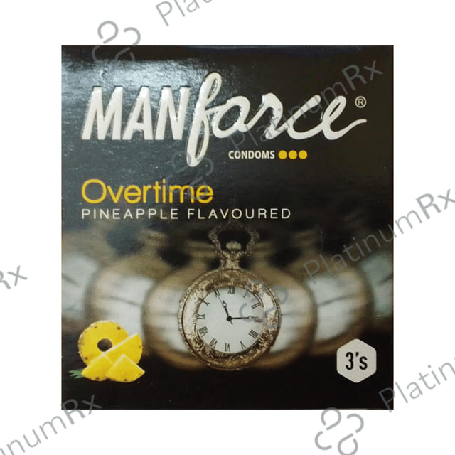 Manforce Overtime Flavour Pineapple Condom 3s