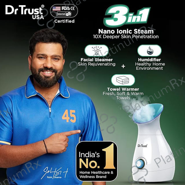 Dr Trust 3 In 1 Nano Ionic Facial Steamer & Humidifier (Blue) 902