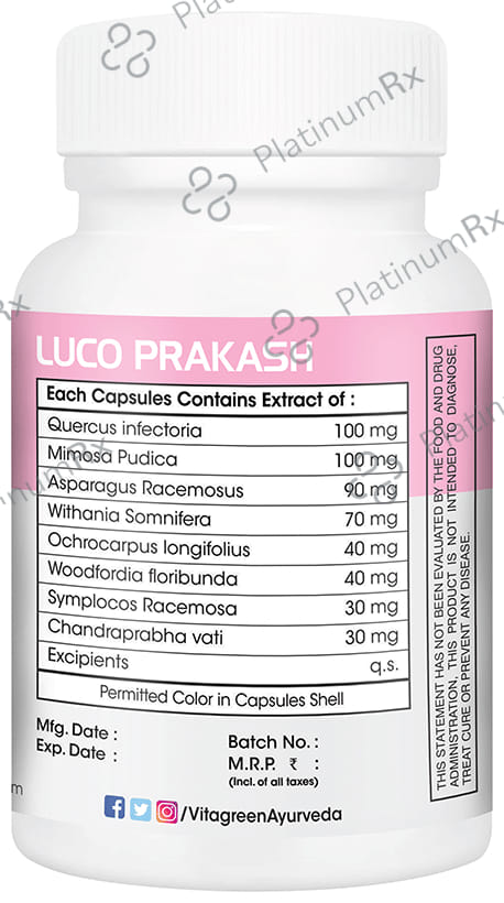 Vitagreen Luco Prakash 500mg Capsule