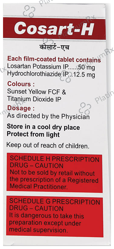 Cosart H 50/12.5mg Tablet 10s