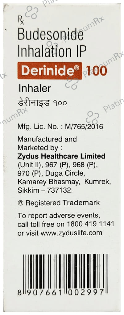 Derinide 100mcg CFC Free Inhaler 200MDI