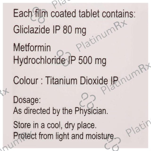 Diabend M 80/500mg Tablet 10s