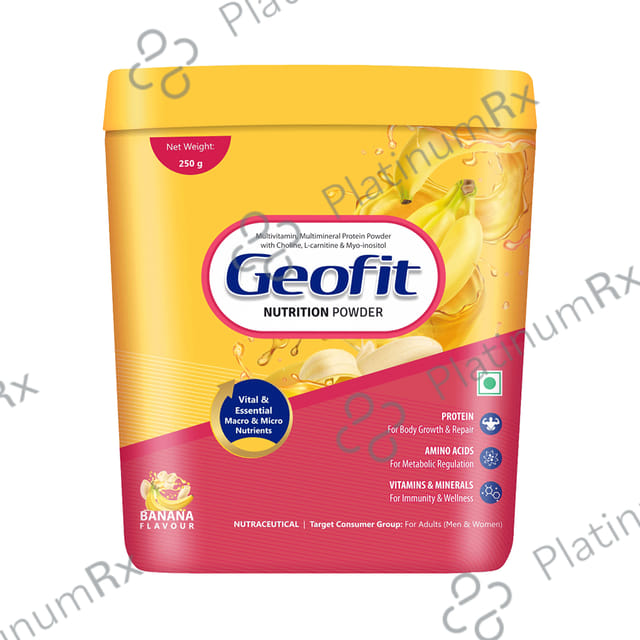 Geofit Nutrition Protein Powder with Vitamins & Minerals Banana