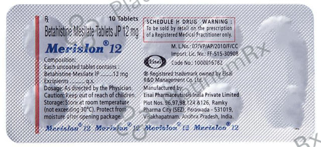 Merislon 12 Tablet