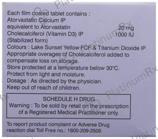 Tonact D 20 20/1000IU Tablet 10s