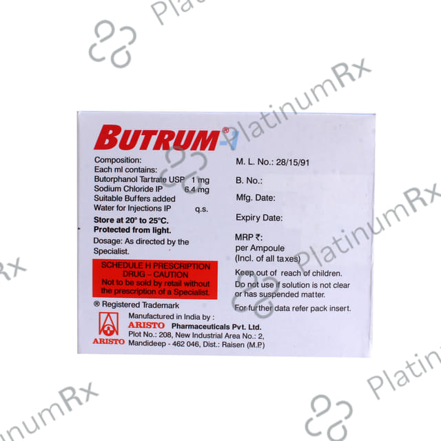 Butrum 1mg Injection