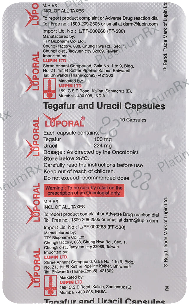 Luporal 100/224mg Capsule 10s