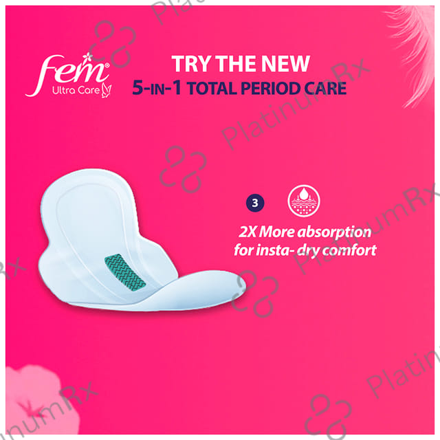 Fem Ultra Care Sanitary Pads XL+ 50 pads