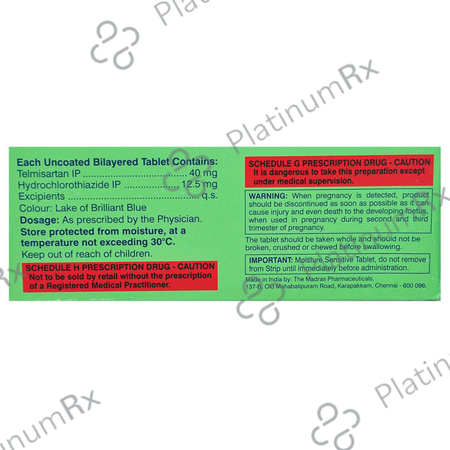 Xstan H 40/12.5mg Tablet 10s