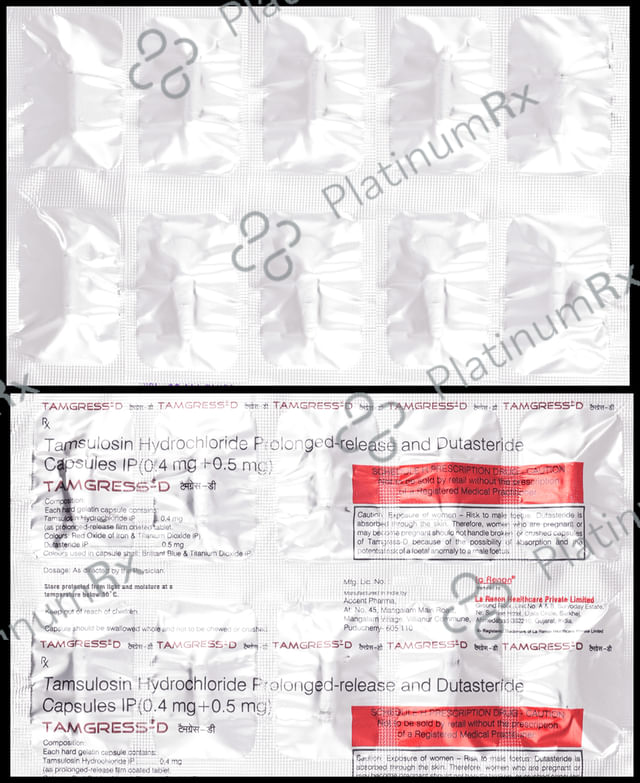Tamgress D 0.5/0.4mg Capsule PR 10s