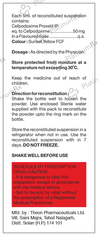 Podcure 50mg Dry Syrup