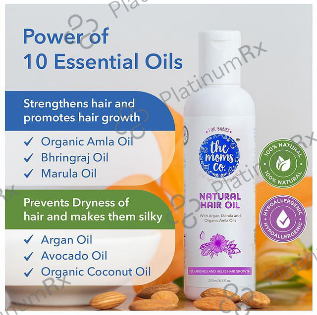 The Moms Co. Natural 10-in-1 Baby Hair Oil