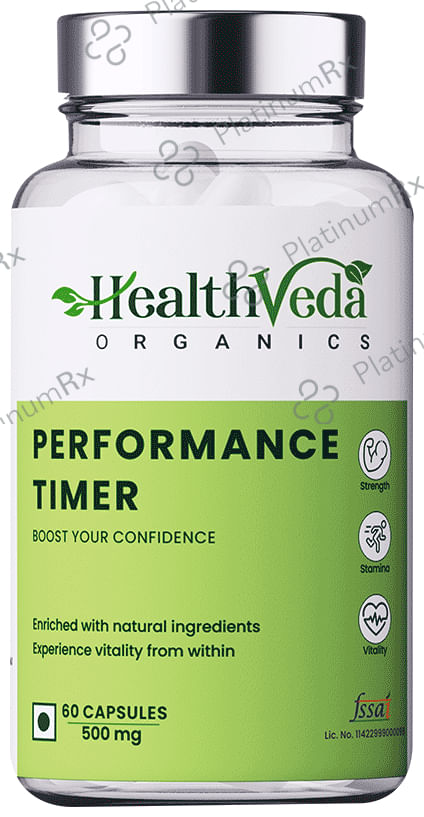 Health Veda Organics Performance Timer for Men Veg Capsule