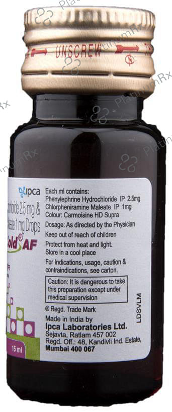 Solvin Cold AF 1/2.5mg Oral Drops 15ml