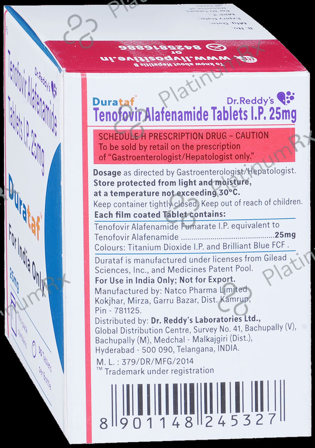 Durataf 25mg Tablet 30s