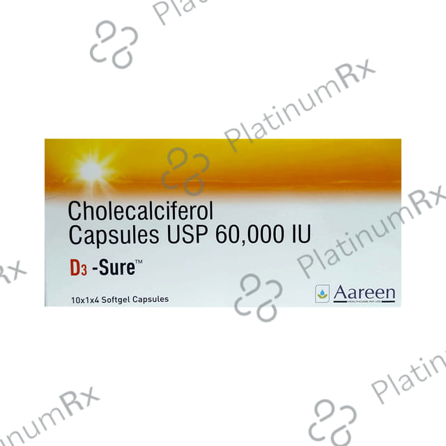 D3 Sure Soft Gelatin Capsule 4s