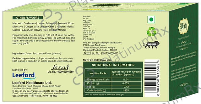 Winty Green Tea Exquisite Lemon