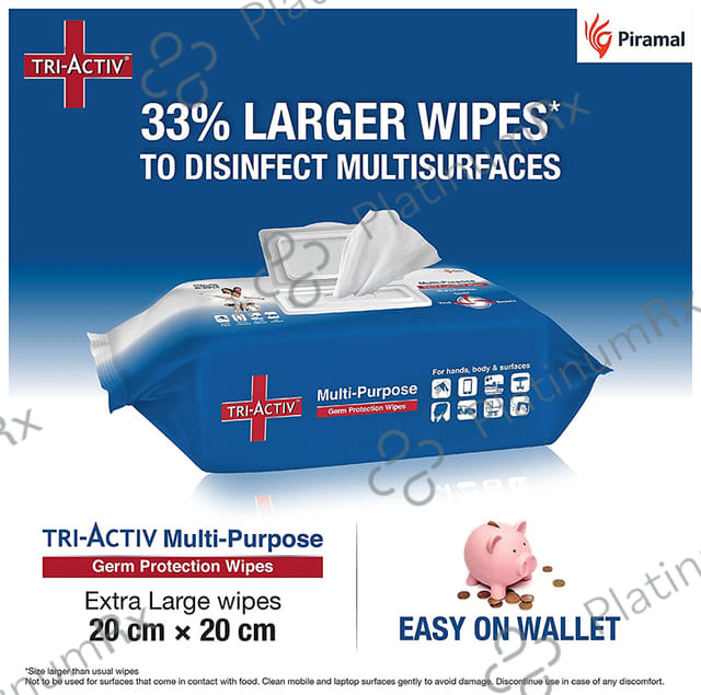 Tri-Activ Multi-Purpose Germ Protection Wipes XL