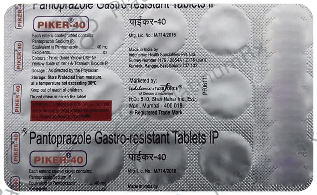 Piker 40mg Tablet 15 tablets