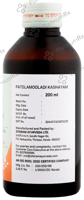 Sitaram Ayurveda Patolamooladi Kashayam