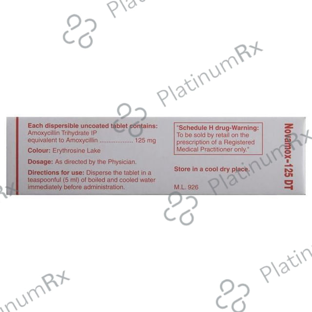 Novamox DT 125mg Tablet 15s