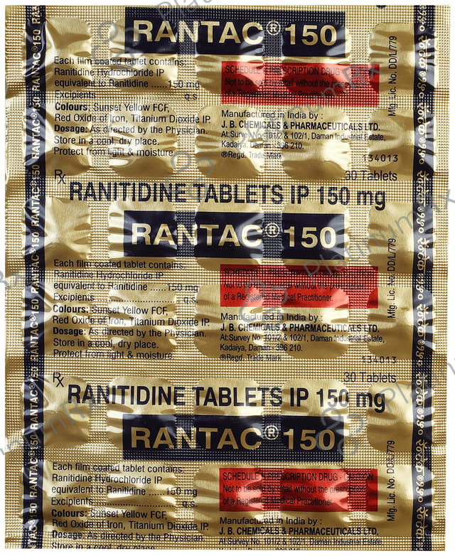 Rantac 150mg Tablet 30s