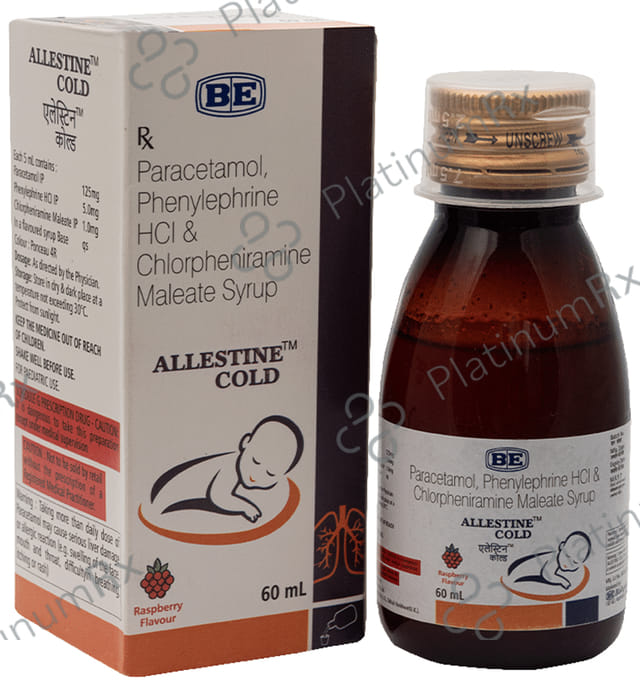 Allestine Cold Syrup Raspberry 60ml