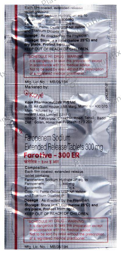 Farotive ER 300mg Tablet 6s
