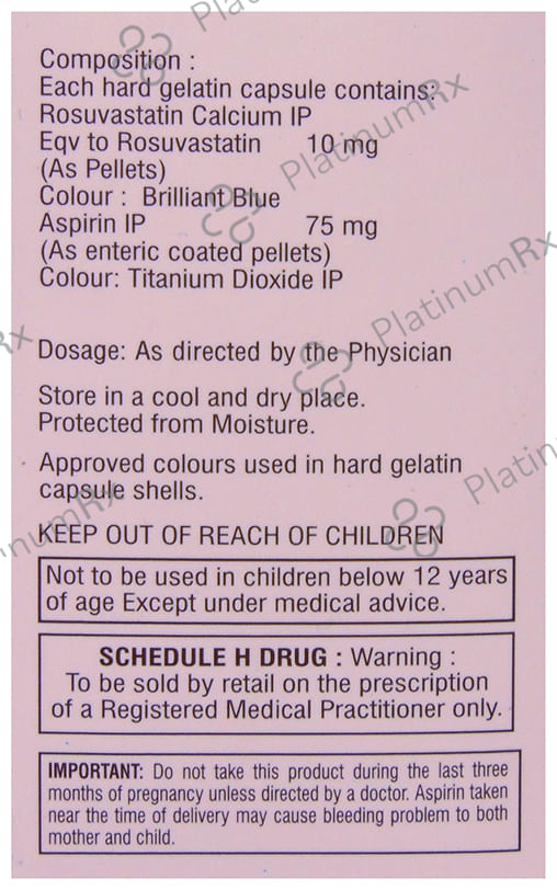 Rosloy ASP 10/75mg Capsule 10s