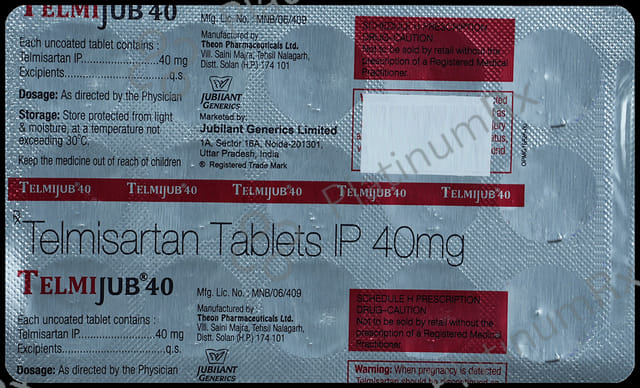 Telmijub 40mg Tablet 15s