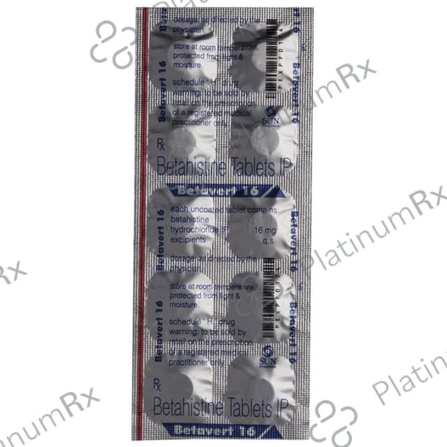 Betavert 16mg Tablet 10s