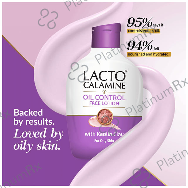 Lacto Calamine Face Lotion with Kaolin Clay for Oily Skin Paraben Free 120ml