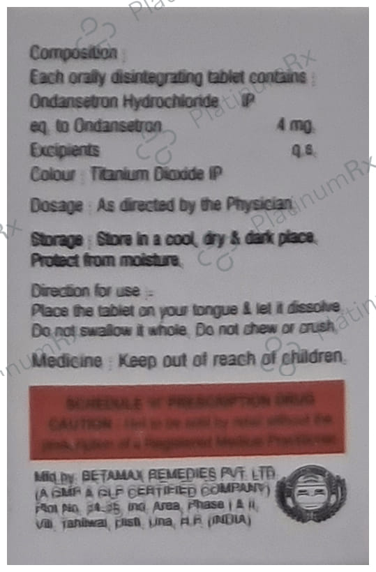 Vomiprax MD 4mg Tablet 10s