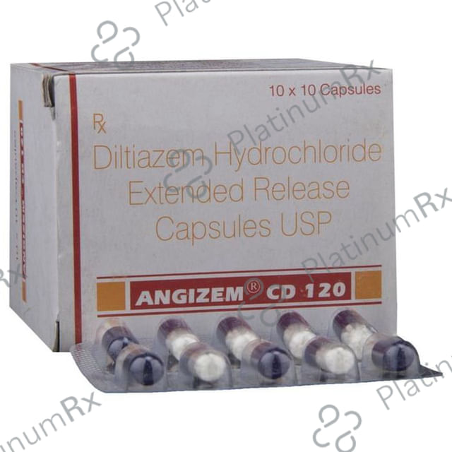 Angizem CD 120mg Capsule 10s