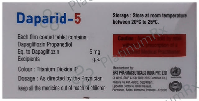 Daparid 5mg Tablet 10s