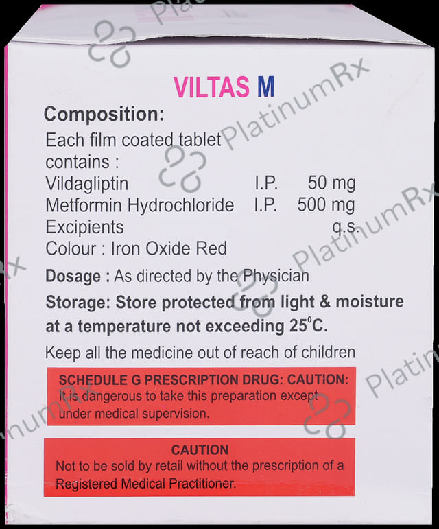 Viltas M 500mg/50mg Tablet 10 Tablet