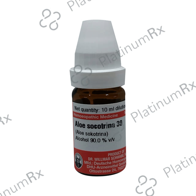 Dr Willmar Schwabe Germany Aloe Socotrina (Aloe Sokotrina) Dilution 30