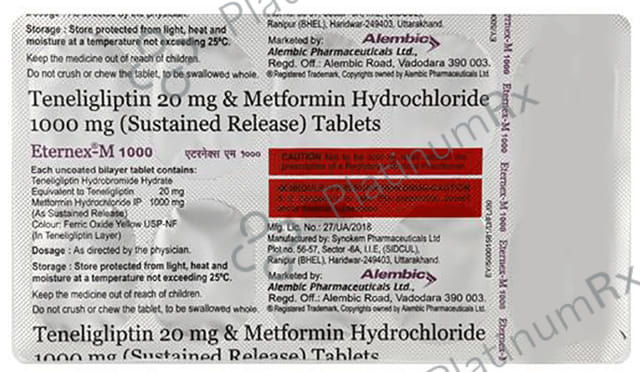 Eternex M 1000/20mg Tablet SR 10s
