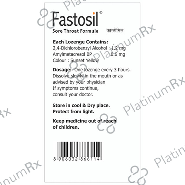 Fastosil Lozenges Orange