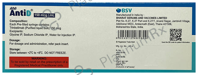 Antid 150mcg Injection 1s