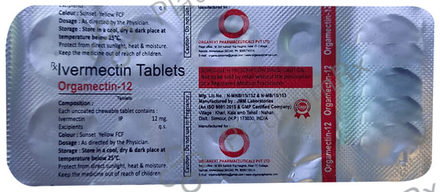 Orgamectin 12 Tablet