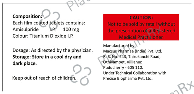 Synapride 100mg Tablet
