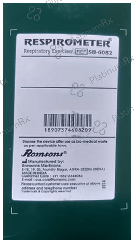 Romsons Respirometer Respiratory Exerciser 1s