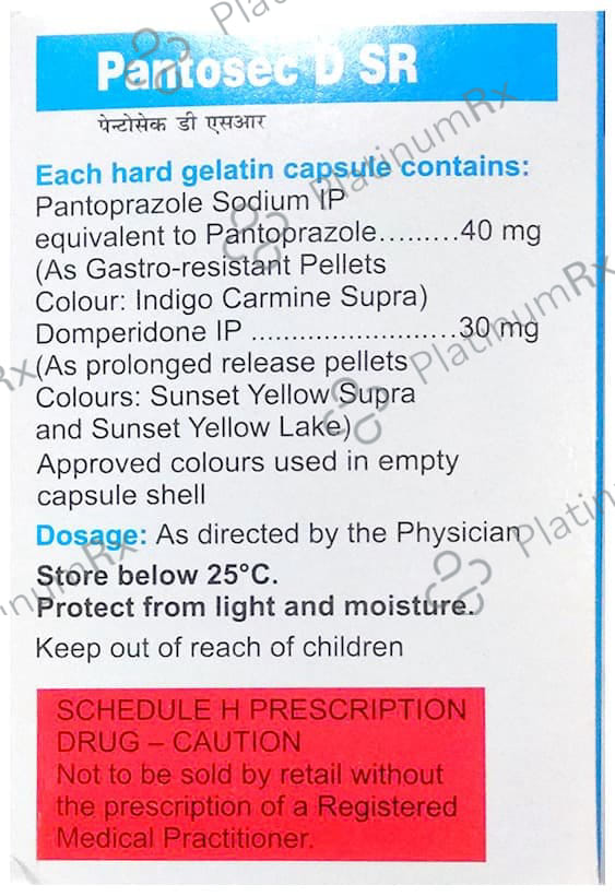 Pantosec DSR 30/40mg PR Capsule 10s