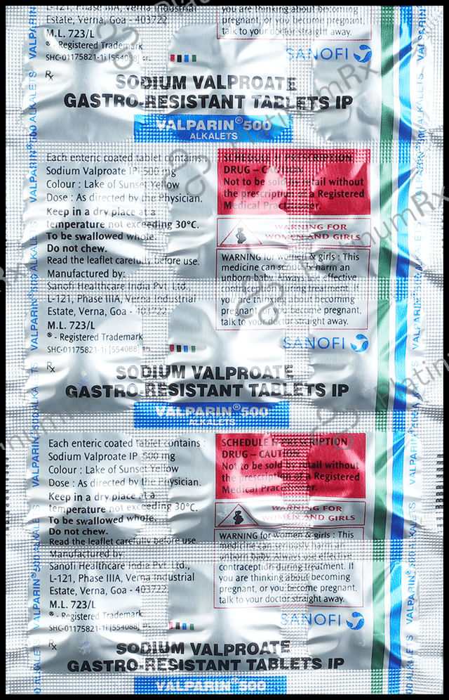 Valparin Alkalets 500mg Tablet 15s